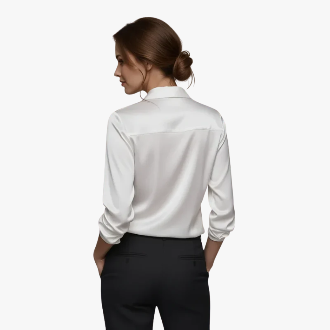 Blouse élégante en satin pour femme