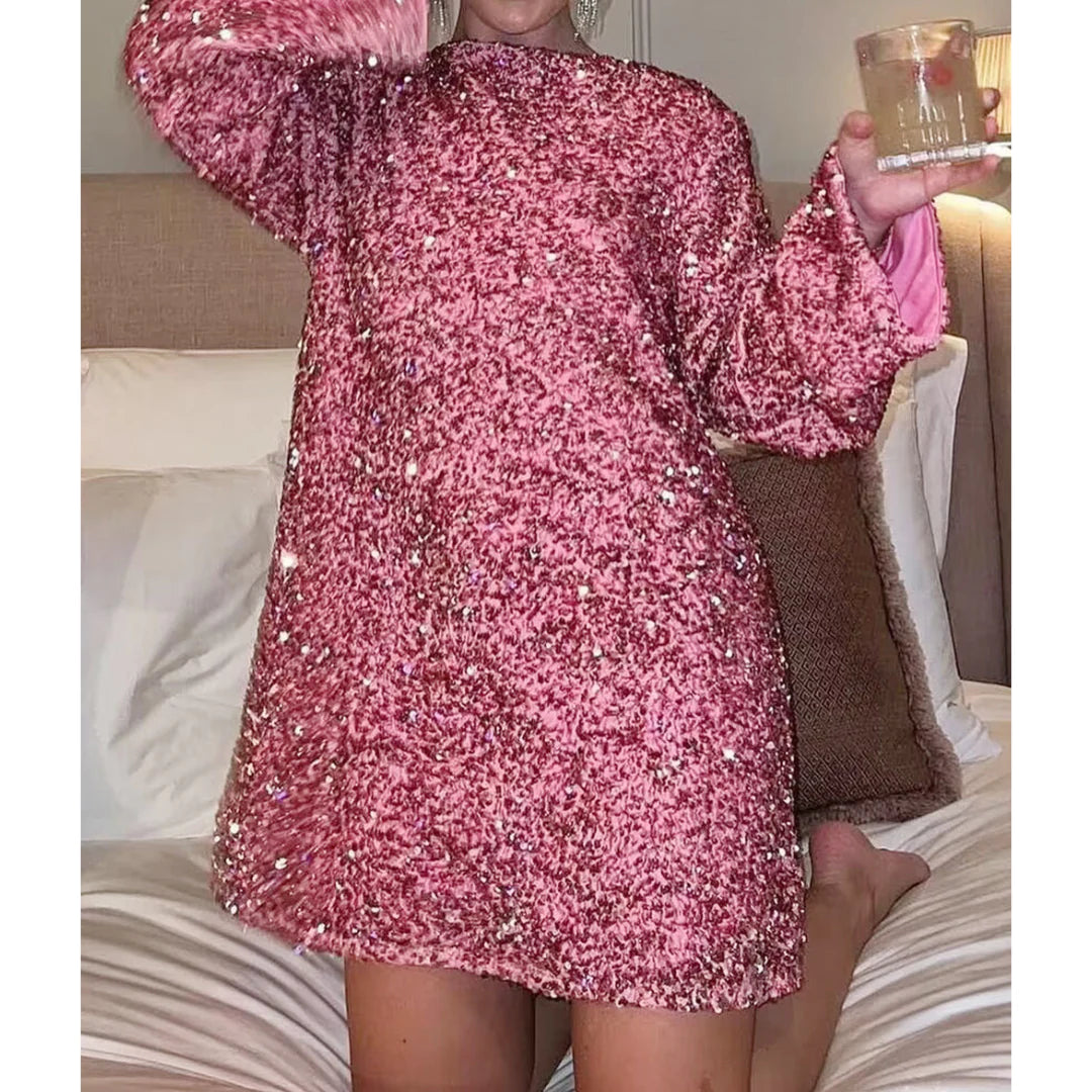 Mini robe à paillettes pour femmes