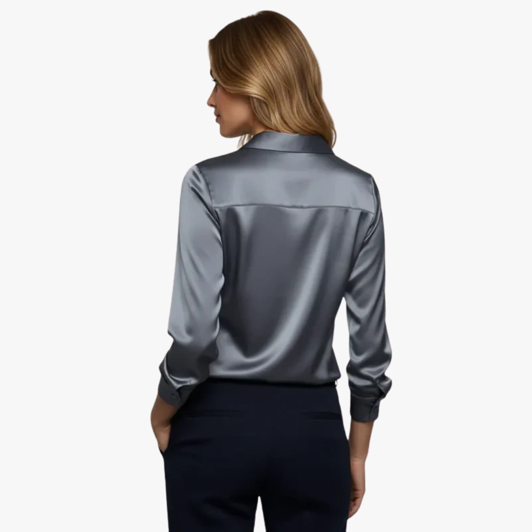 Blouse élégante en satin pour femme