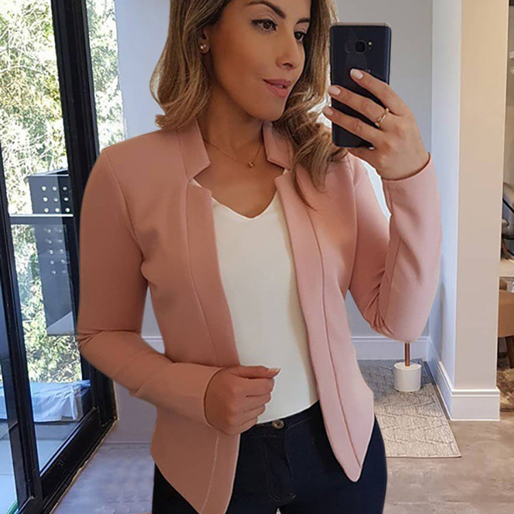 Blazer chic avec ouverture sur le devant pour femmes