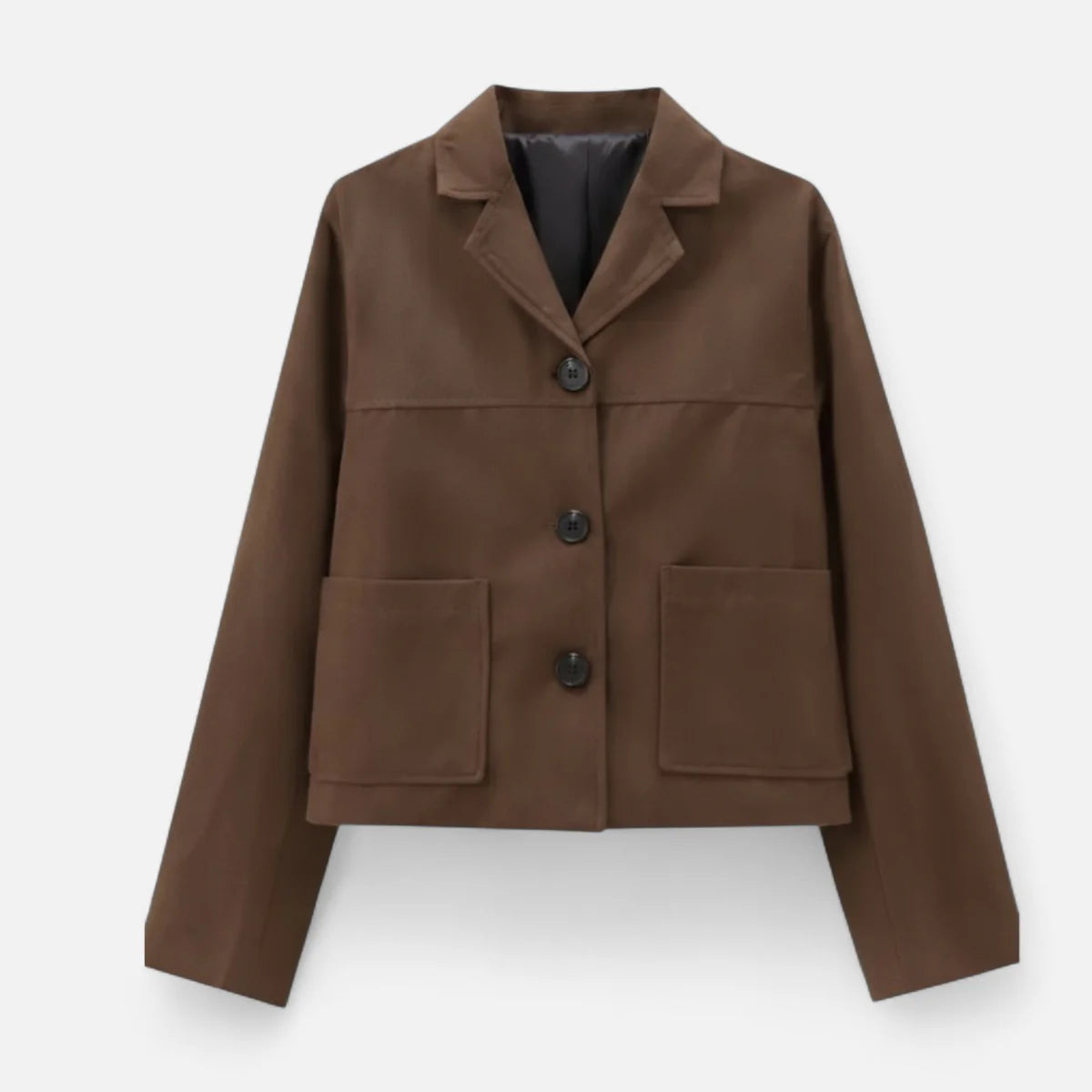 Veste courte rétro en daim pour femme