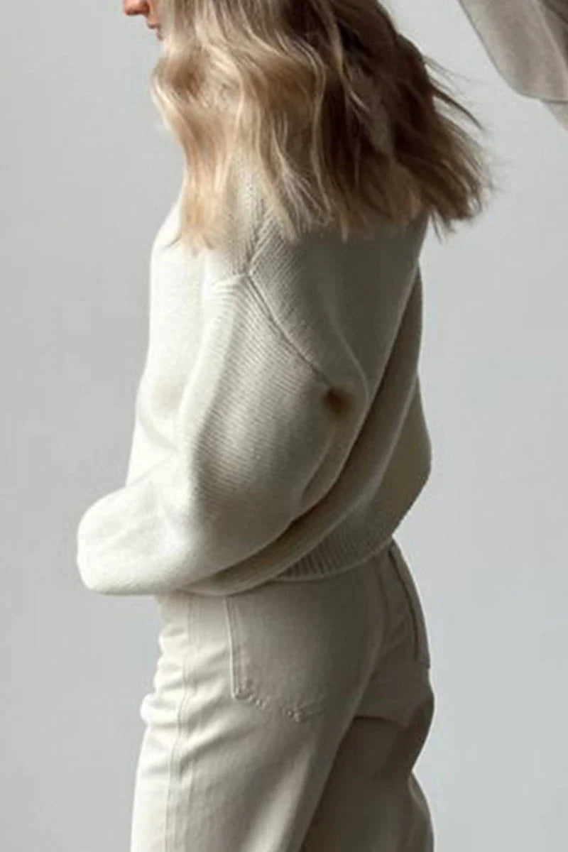 Pull en tricot minimaliste pour femmes