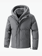 Men's Padded Fleece Lined Hooded Puffer Jacket