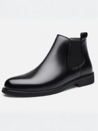Bottines Chelsea Homme en Cuir Fourrées