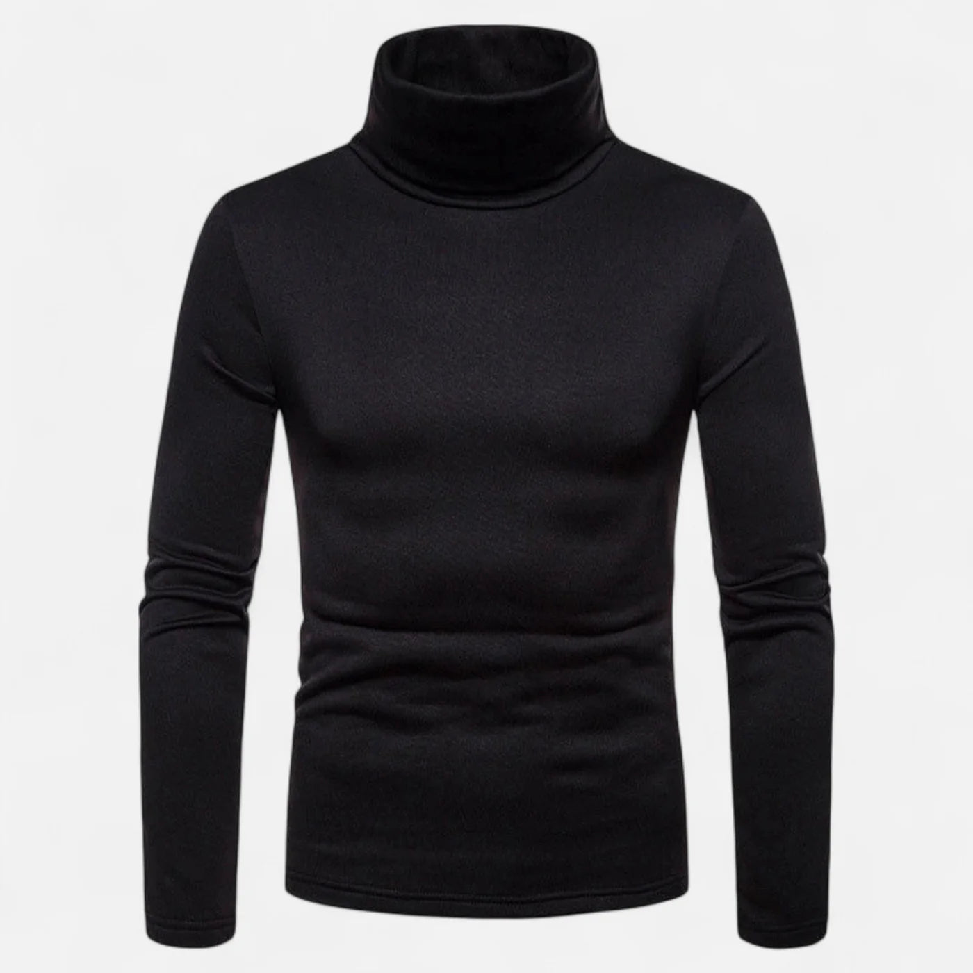 Pull col roulé ajusté homme – stretch automne hiver