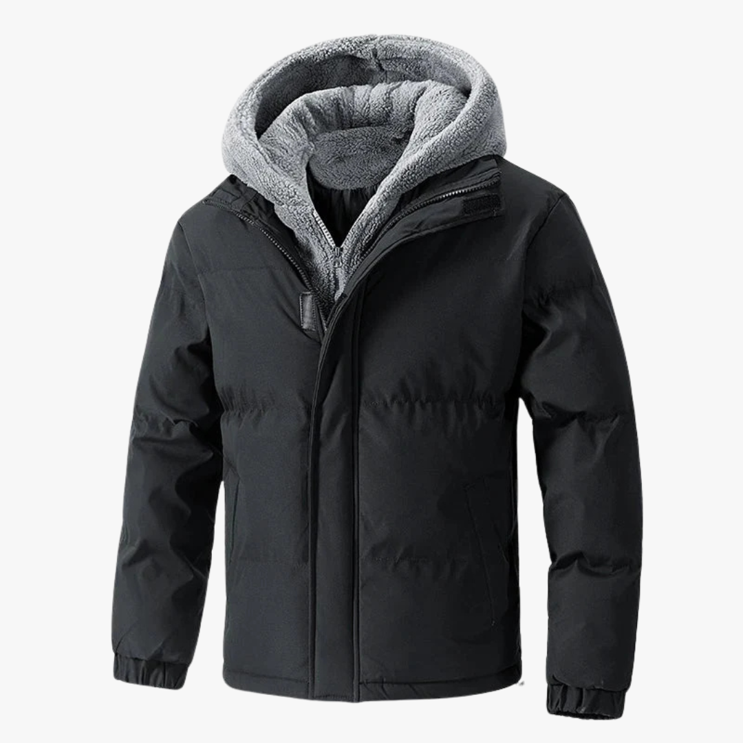Veste d'hiver à capuche pour homme