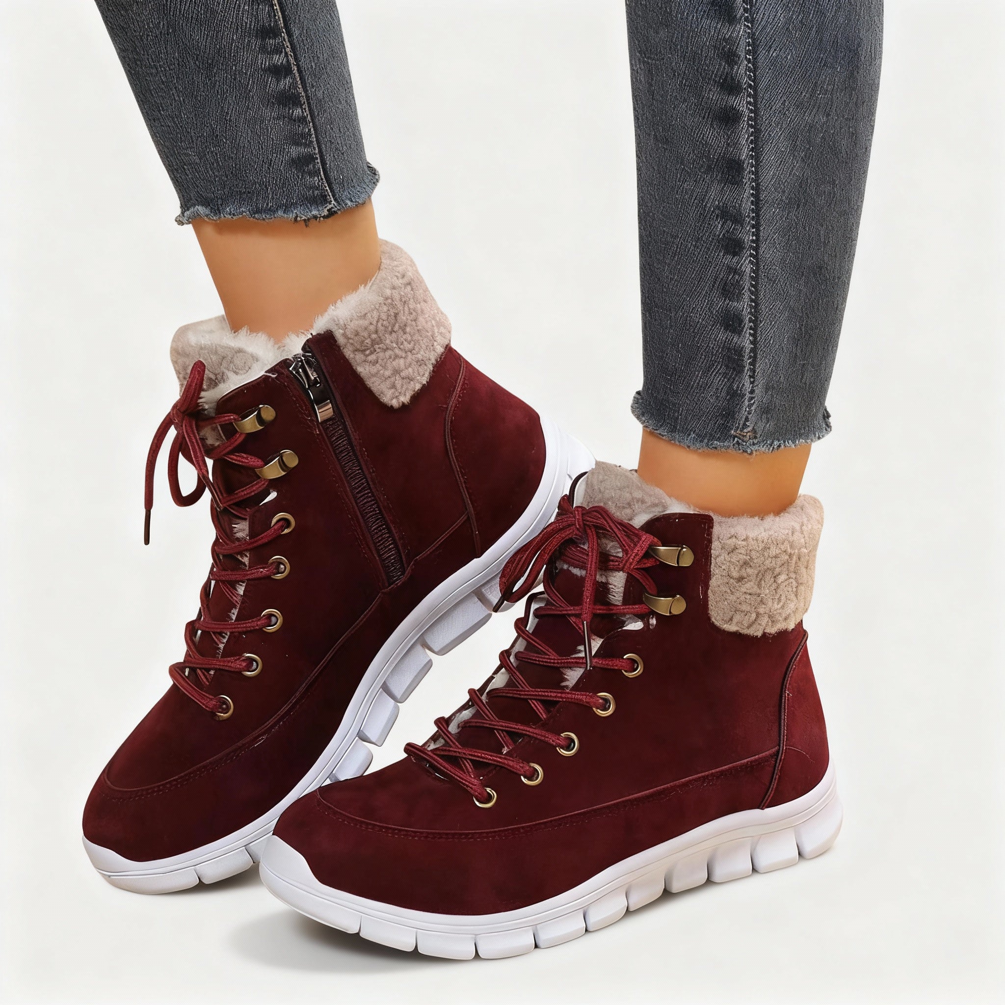 Bottes d’hiver fourrées femme