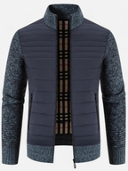 Veste Homme Bi-Matière Matelassée Manches Tricot