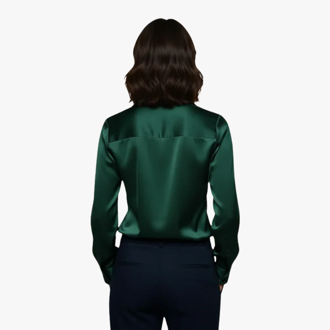 Blouse élégante en satin pour femme