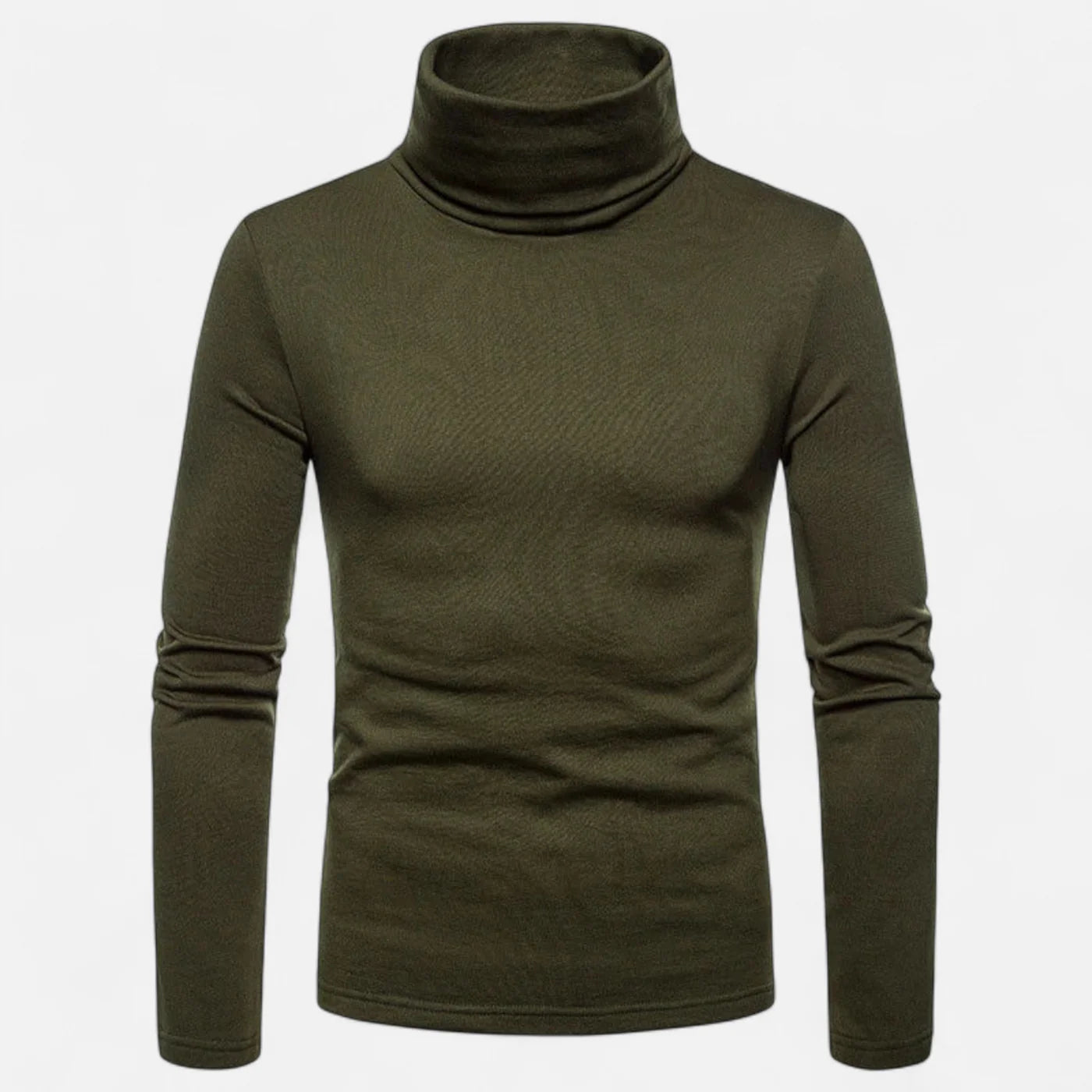 Pull col roulé ajusté homme – stretch automne hiver