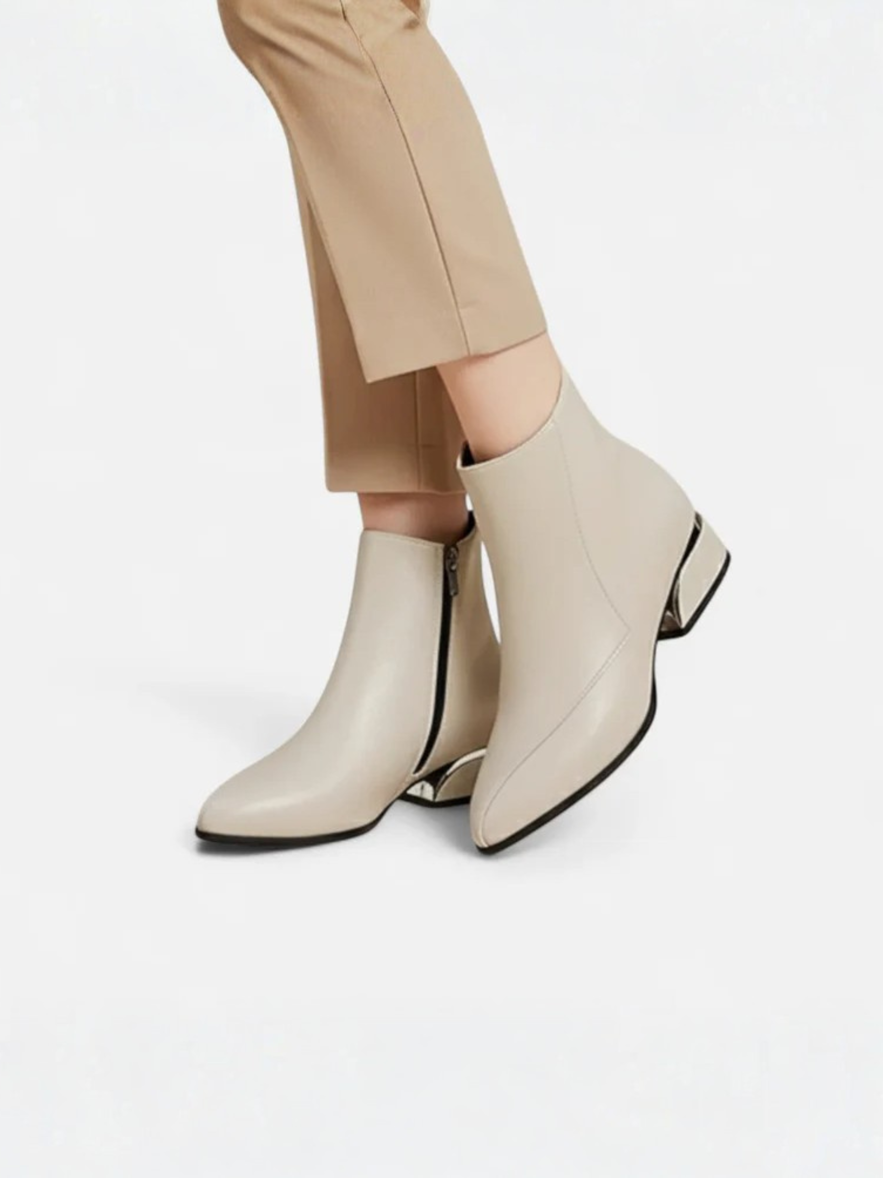 Bottines femme à talon bas élégantes
