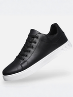 Baskets en cuir homme – style casual à semelle plate