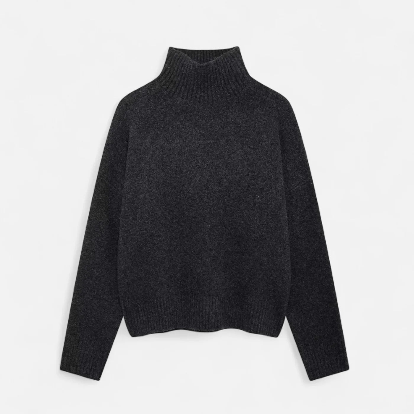 Pull vintage à col roulé pour femme