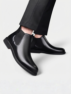 Bottines Chelsea Homme en Cuir Fourrées