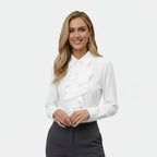 Elegant ruffled blouse for women