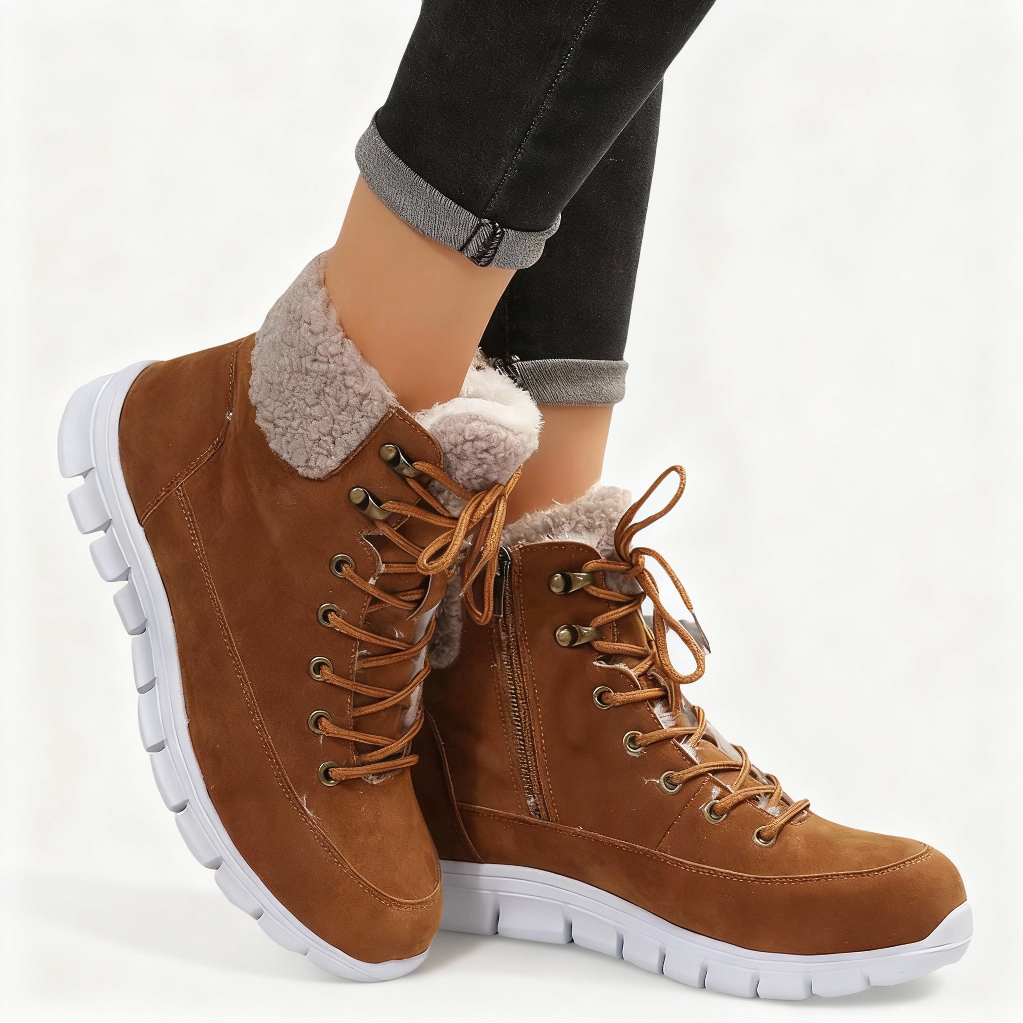 Bottes d’hiver fourrées femme