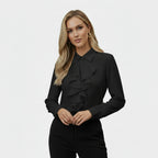 Elegant ruffled blouse for women