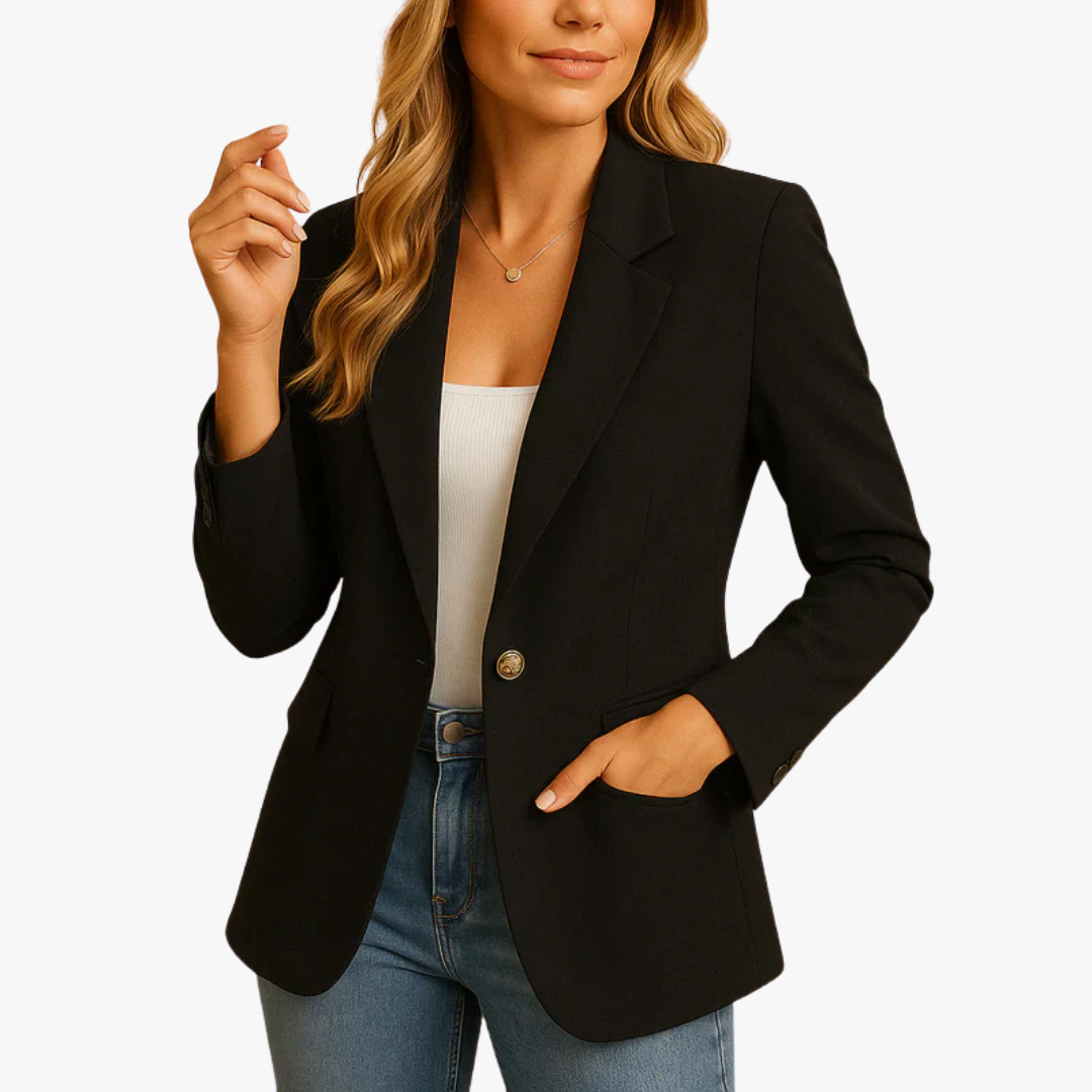 Blazer femme élégant coupe structurée