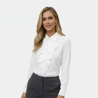 Elegant ruffled blouse for women