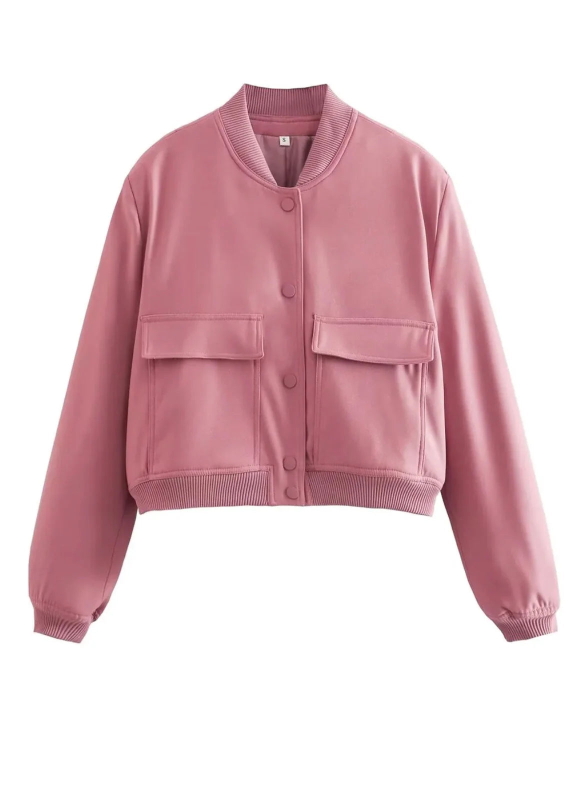 Blouson bombardier court stylisé pour femmes