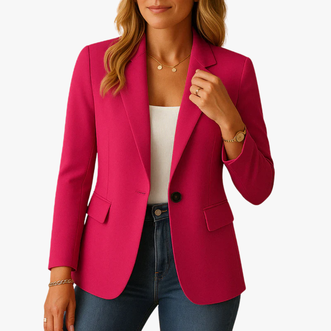 Blazer femme élégant coupe structurée