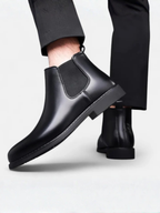 Bottines Chelsea Homme en Cuir Fourrées