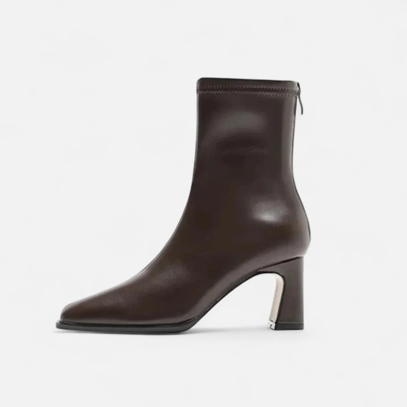 Bottines vintage à bout carré pour femme