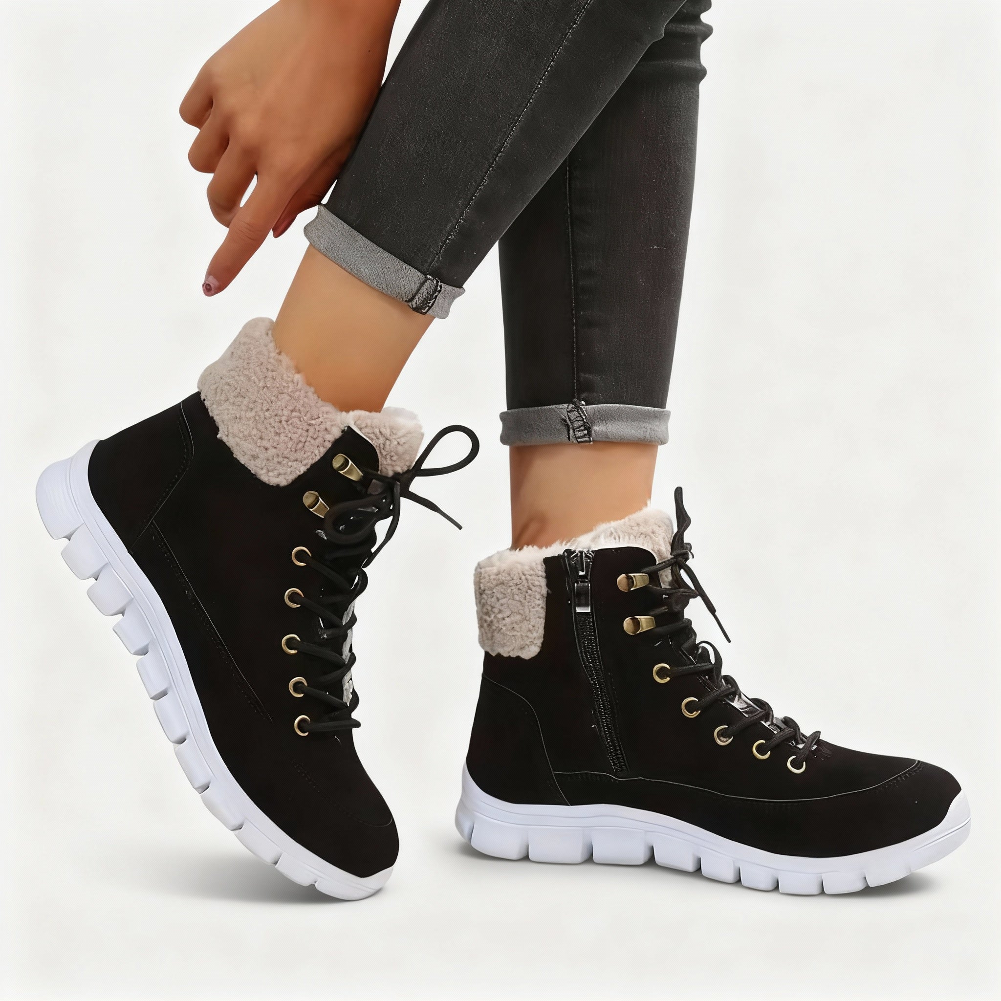 Bottes d’hiver fourrées femme