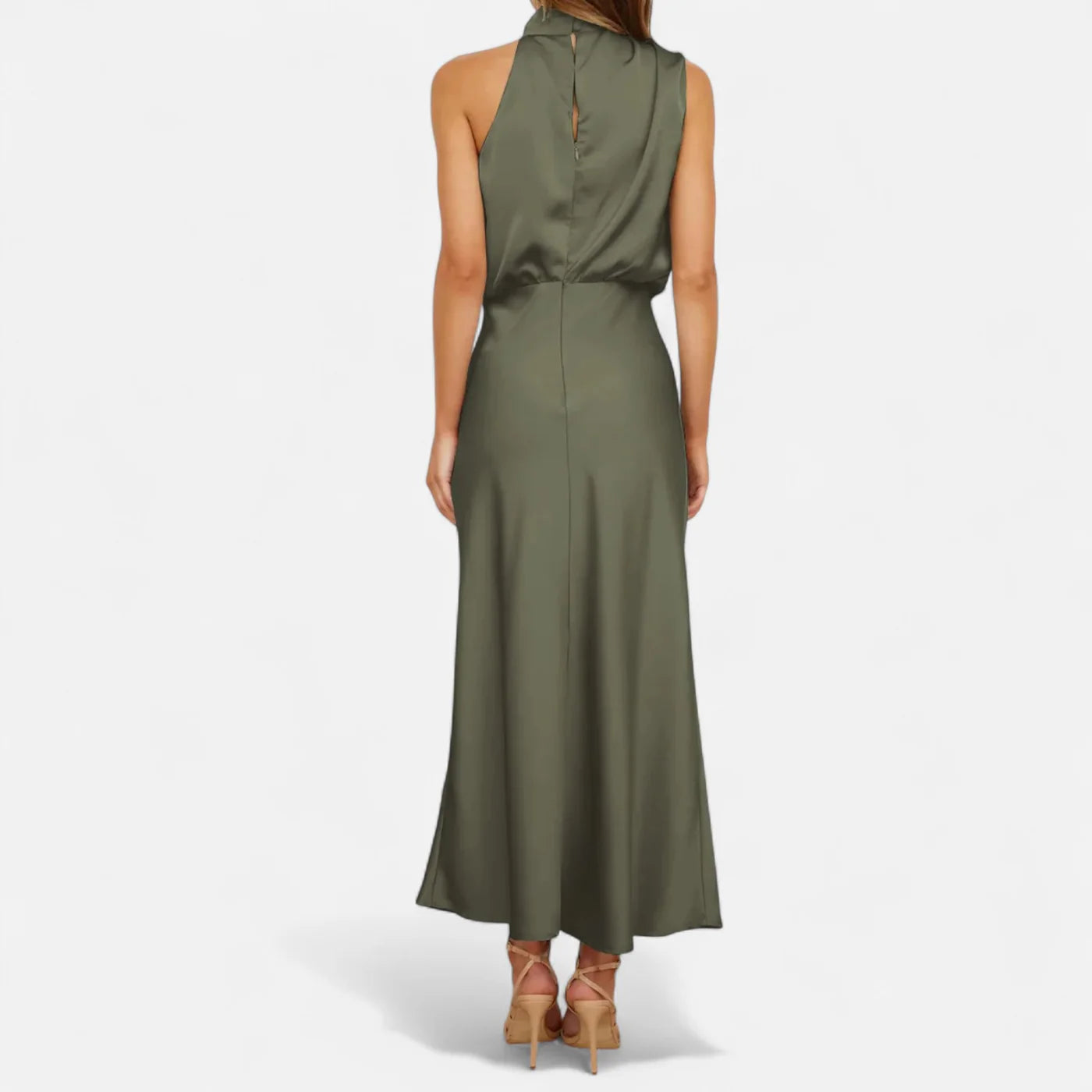 Robe longue en satin femme – elégance fluide et intemporelle