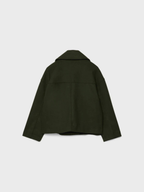 Veste Femme Courte Croisée en Laine