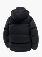 Doudoune Homme Bicolore Capuche Velours Côtelé