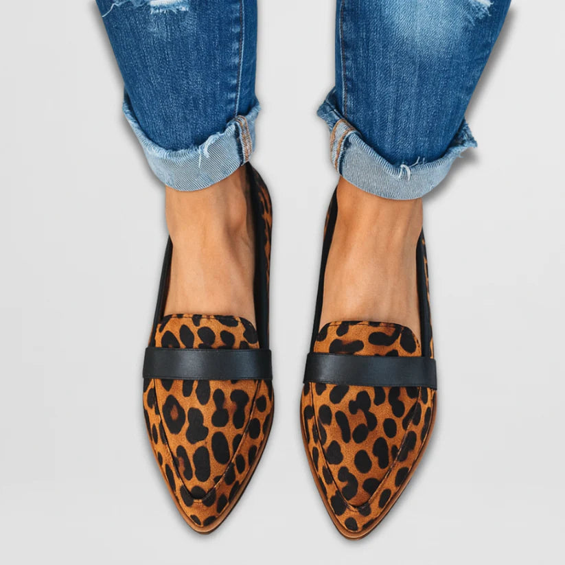 Mocassins classiques à bout pointu pour femme