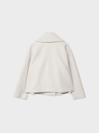 Veste Femme Courte Croisée en Laine