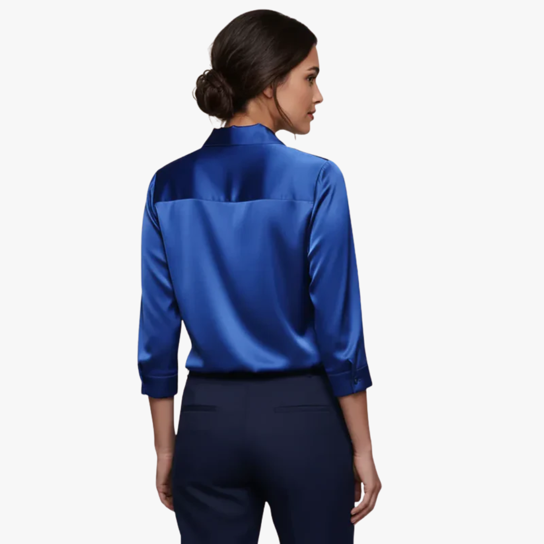 Blouse élégante en satin pour femme