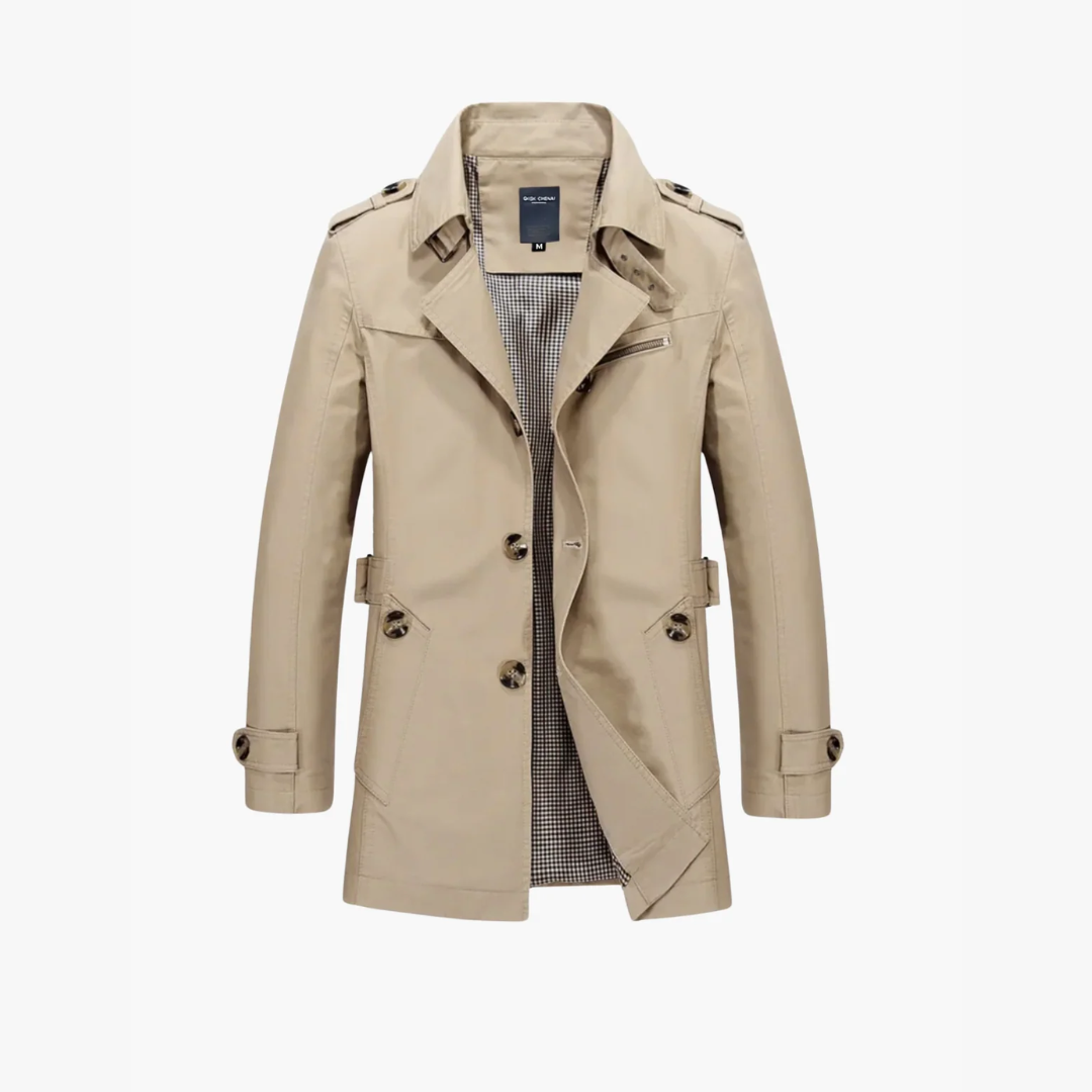 Trench homme classique et raffiné