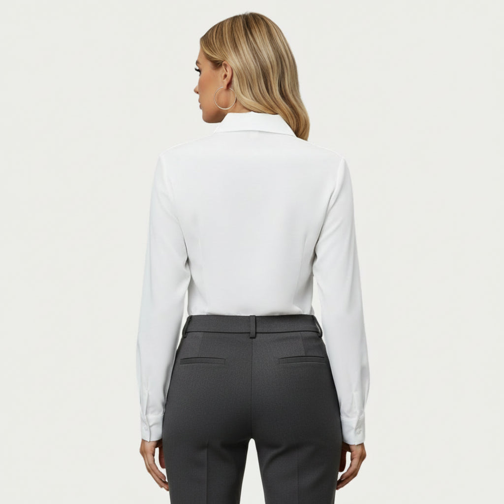 Elegant ruffled blouse for women