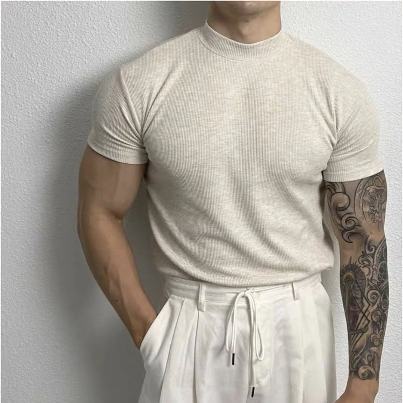 Chemise ajustée de qualité supérieure pour hommes