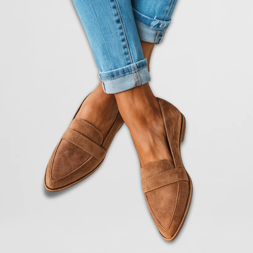 Mocassins classiques à bout pointu pour femme
