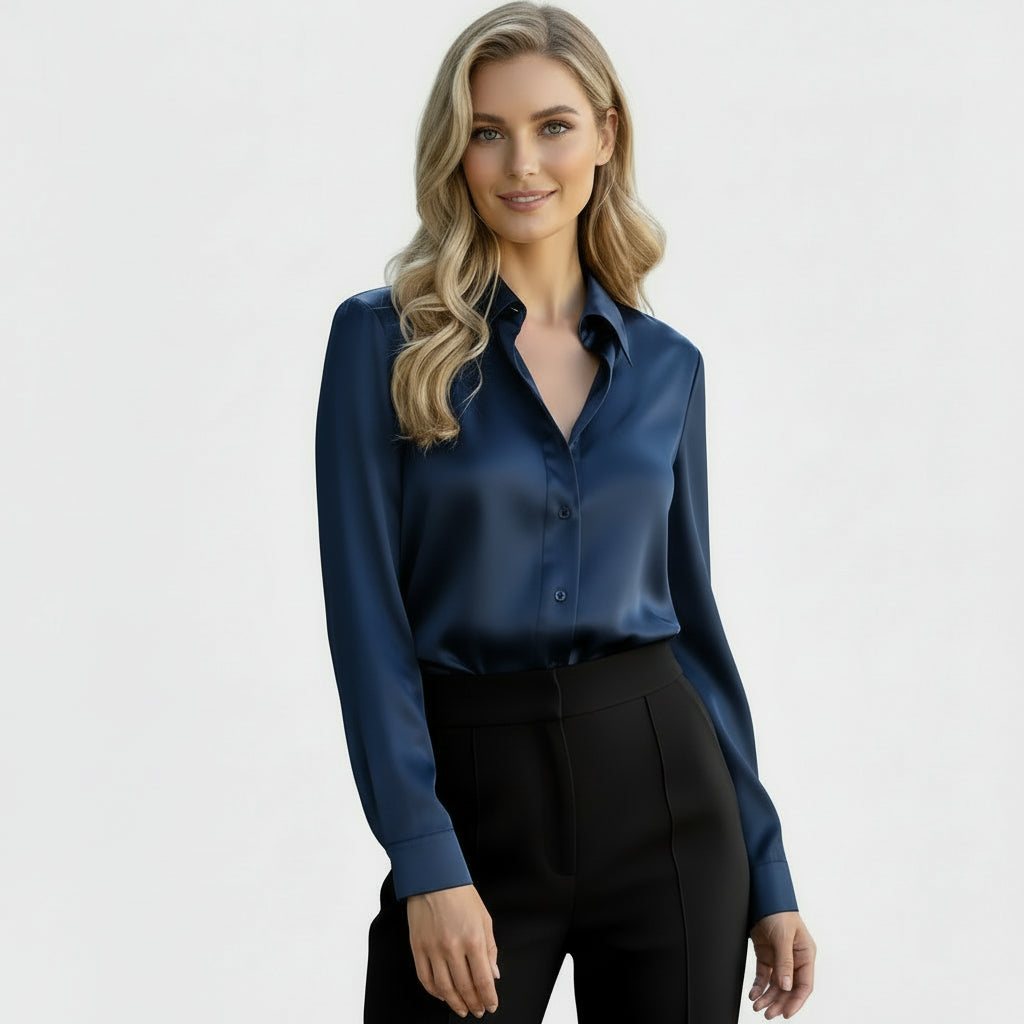 Blouse satinée chic pour femme