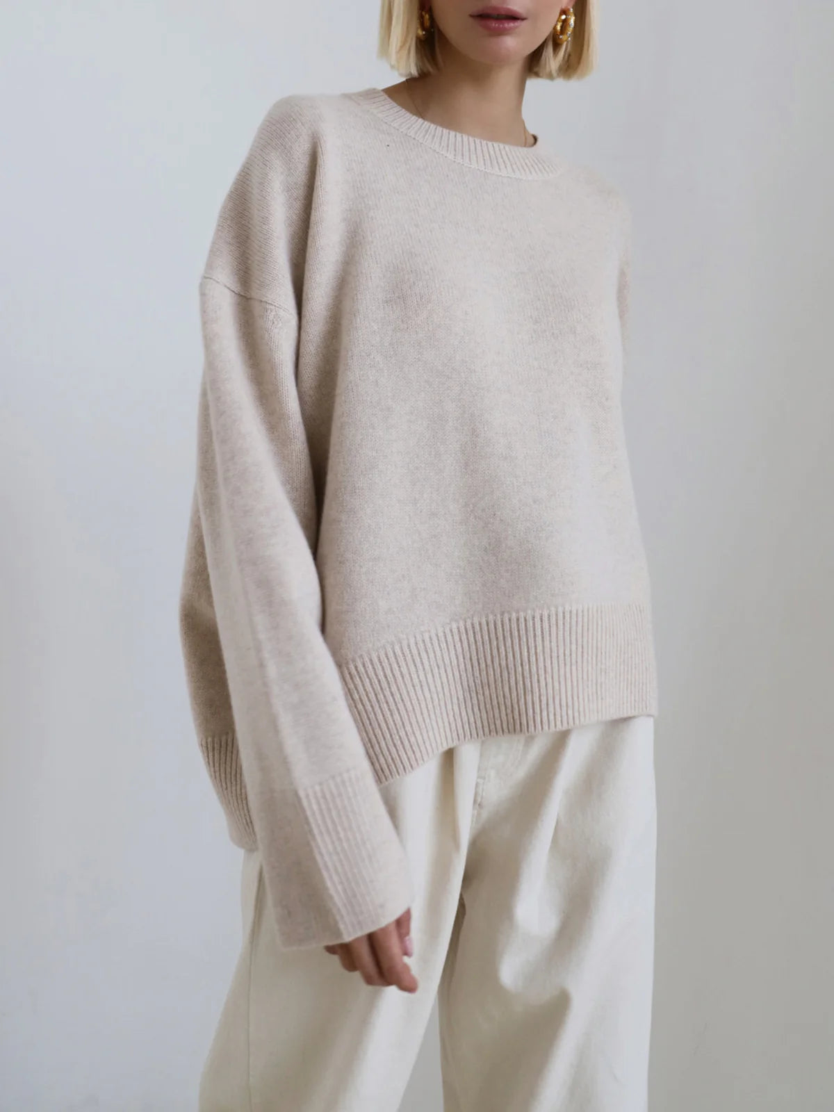 Pull en tricot minimaliste pour femmes