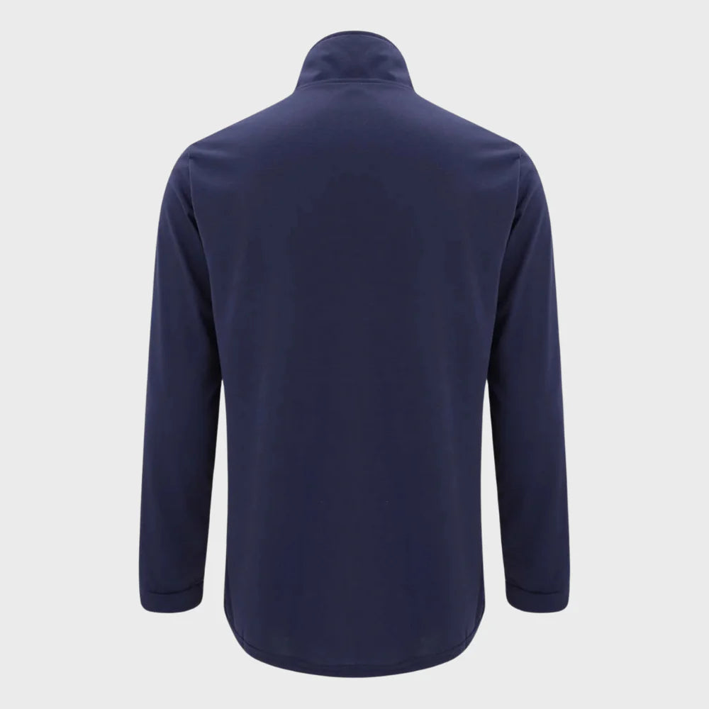 Pull classique à col montant et quart de zippé pour hommes