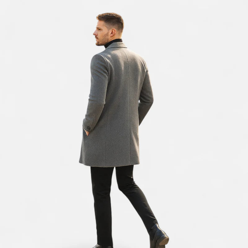 Manteau classique en laine pour homme