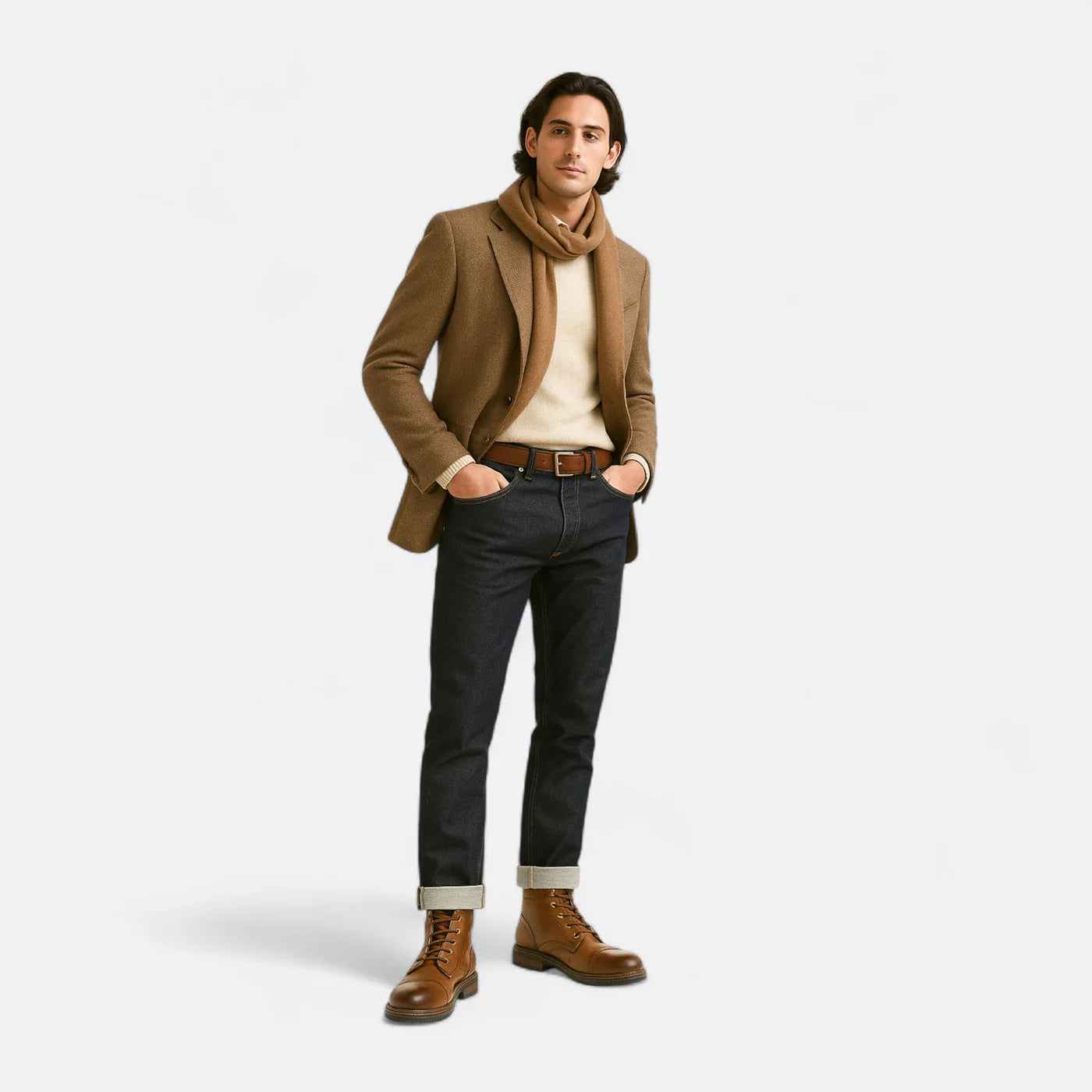 Bottes en cuir légères pour homme – Esprit printanier