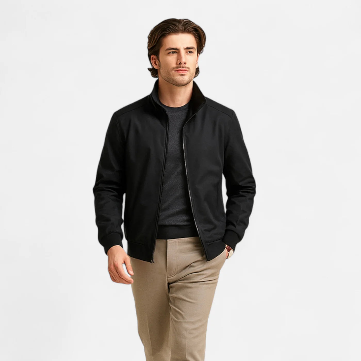 Blouson bombardier homme coupe ajustée