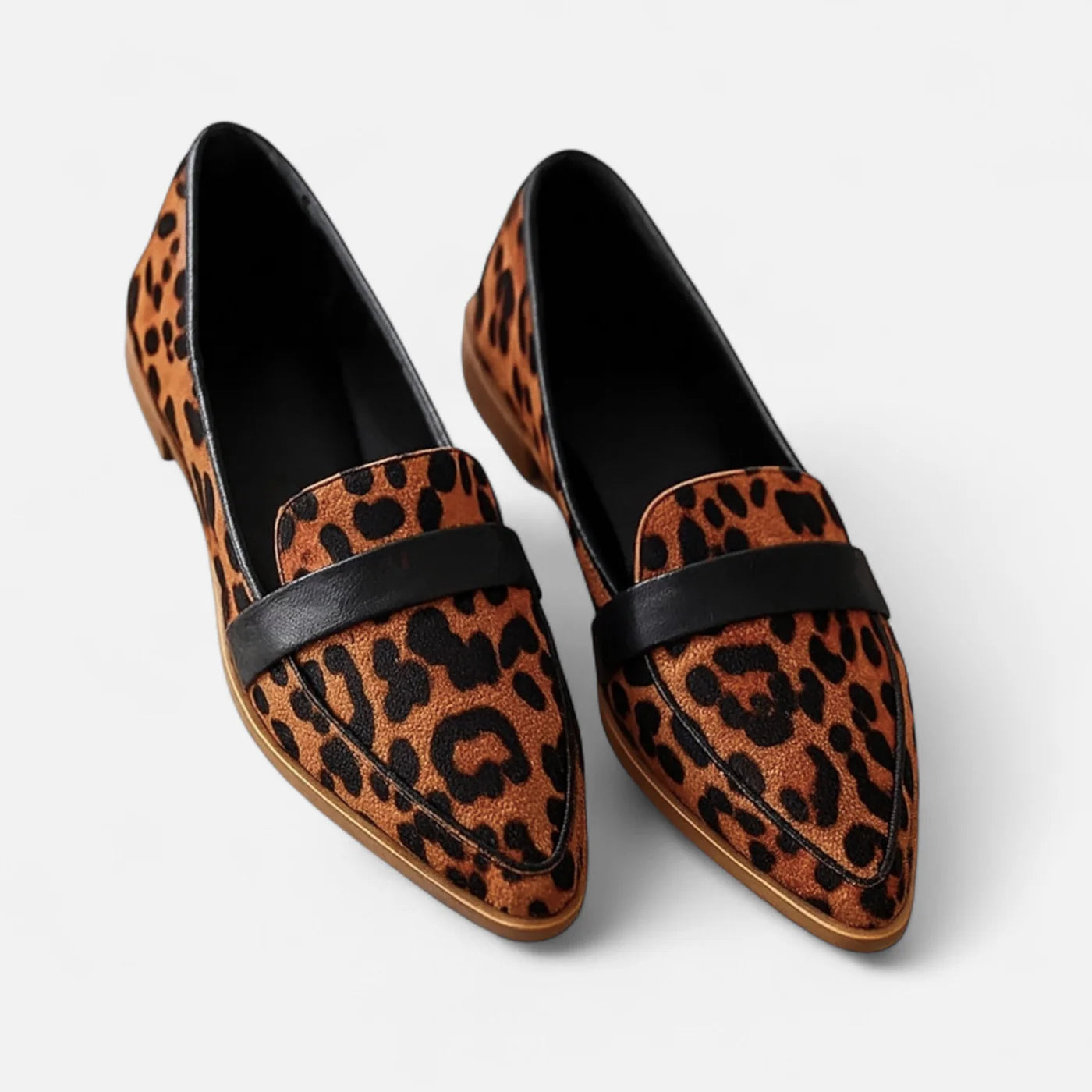 Classic pointed-toe loafers for women