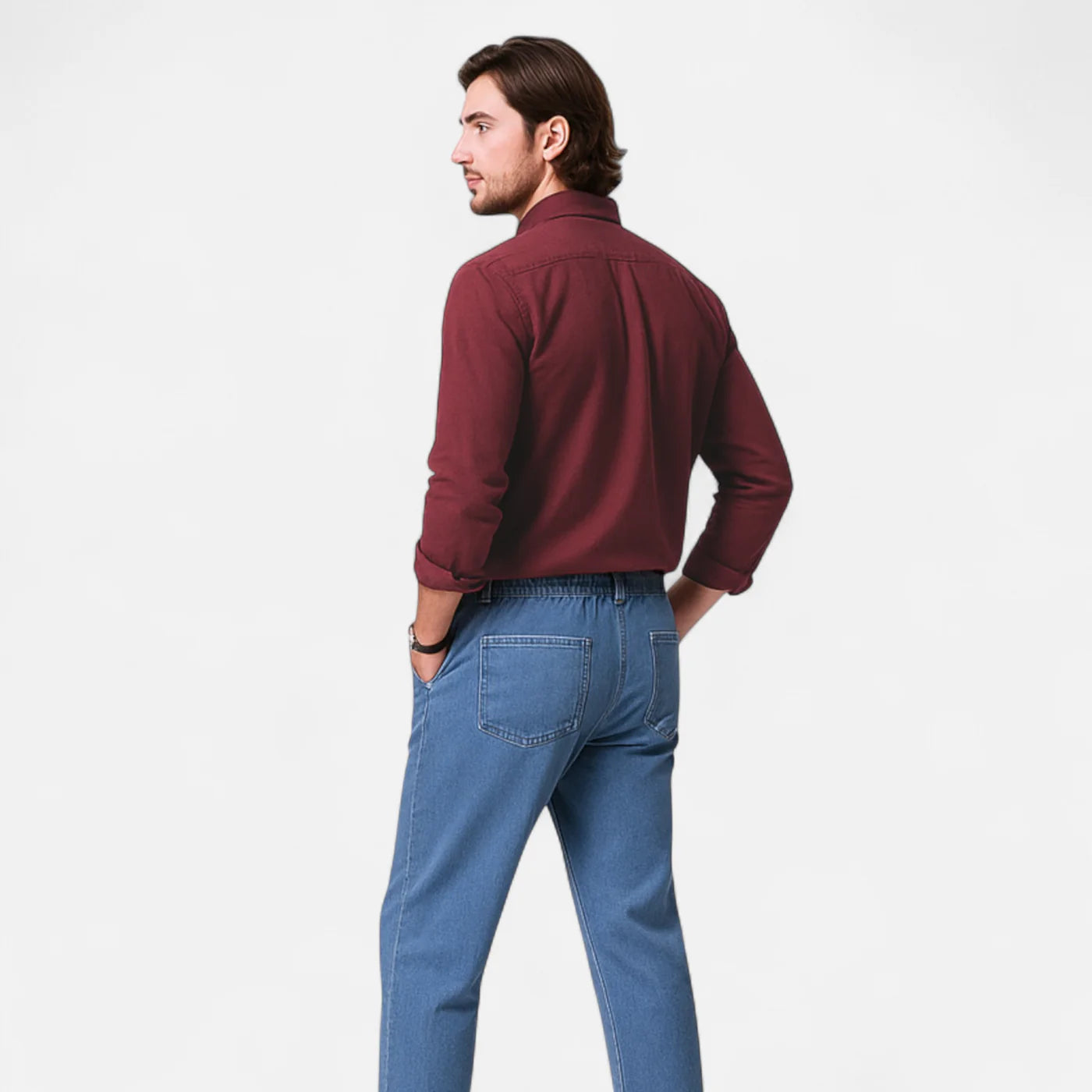 Chemise homme classique à manches longues