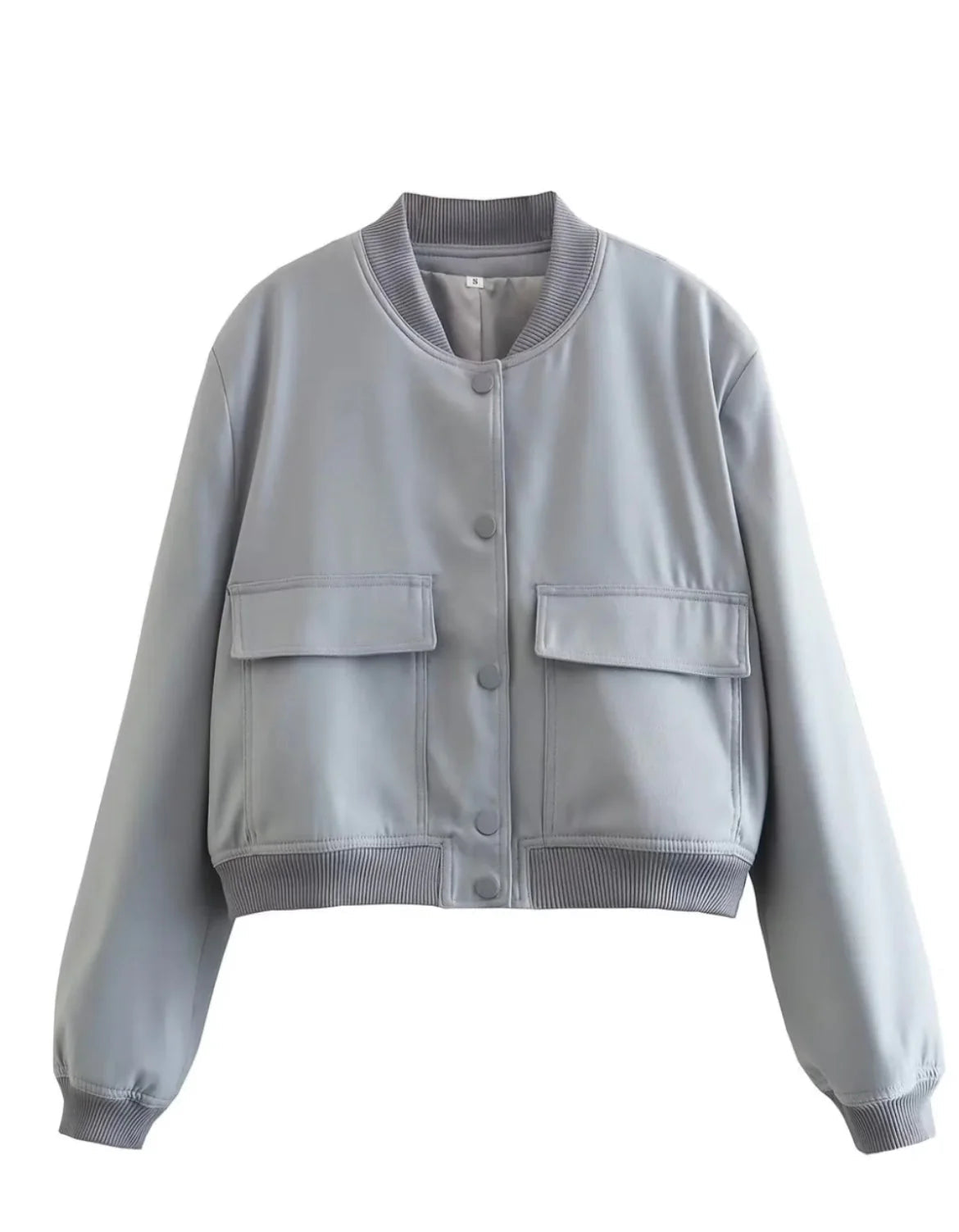 Blouson bombardier court stylisé pour femmes