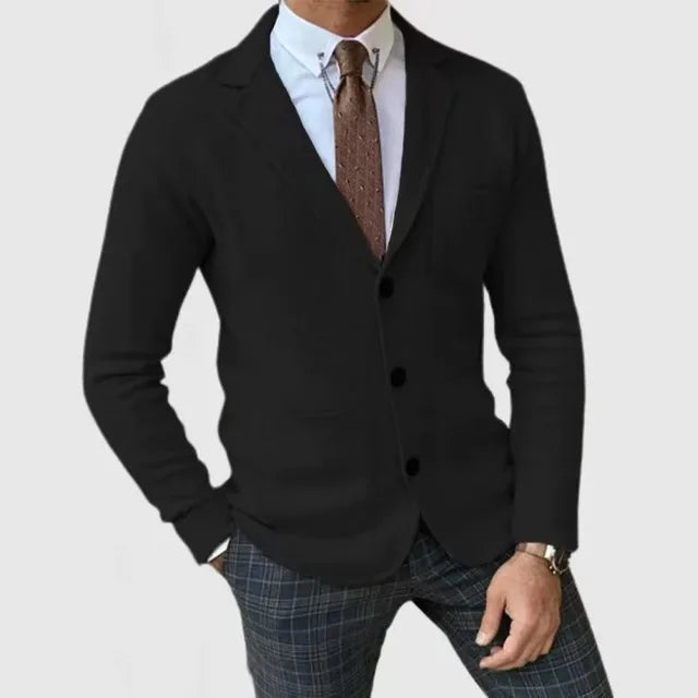 Blazer en tricot décontracté pour homme