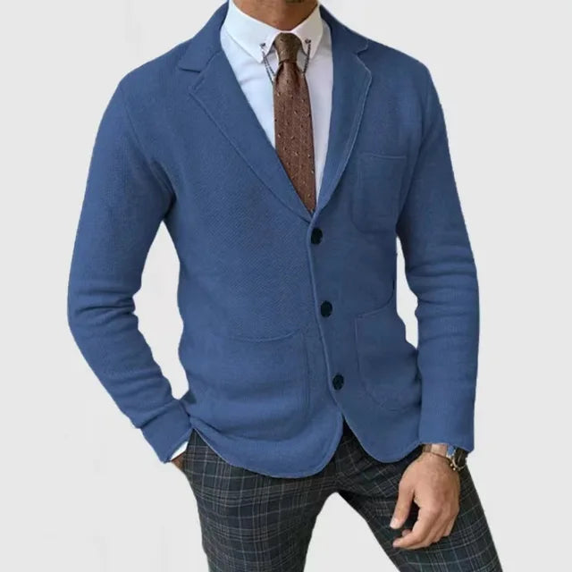 Blazer en tricot décontracté pour homme