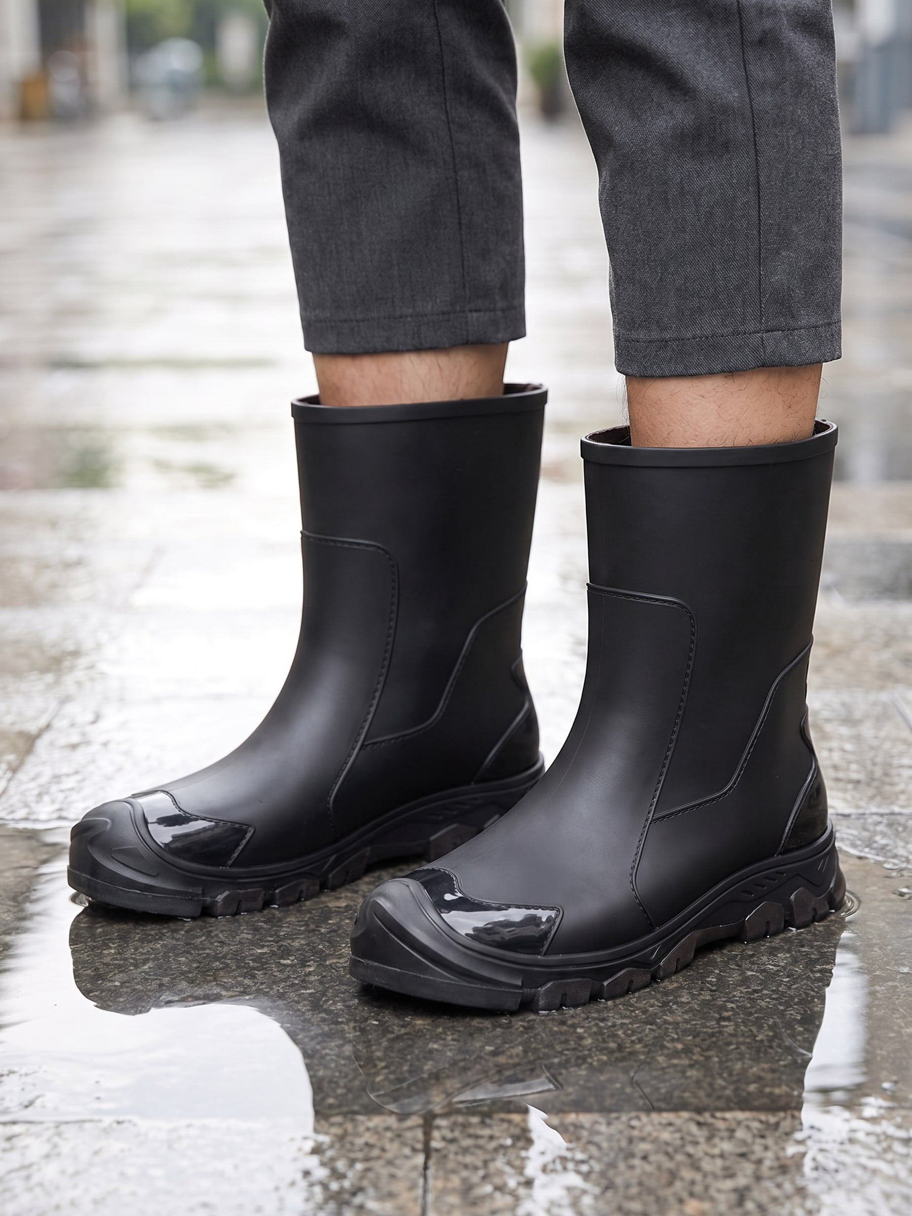 Bottes Homme Wellington en Caoutchouc Imperméables